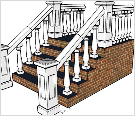 Railing Platform with Base